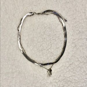 Silver Lock Necklace